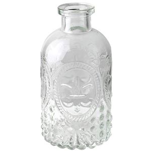 Ваза пляшка прозора 12 см