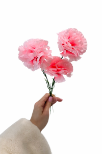 Гвоздики штучні для декору (яскраво-рожеві)