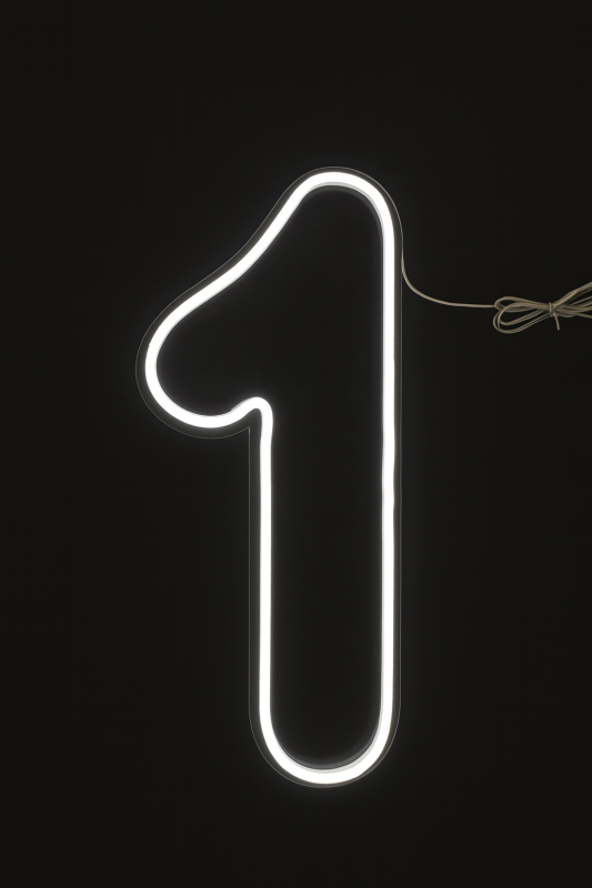 Неонова цифра 1