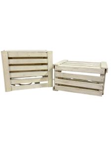 Ящик дерев'яний для козацьких столів білий