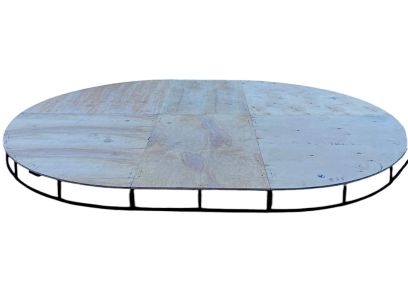 Подіум овальний металевий  4 Х 3 м. 