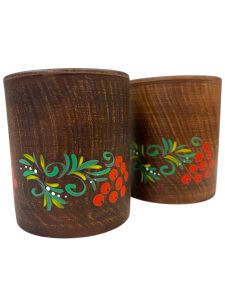 Глиняна чашка з калиною