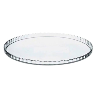 Скляна тарілка 28 см