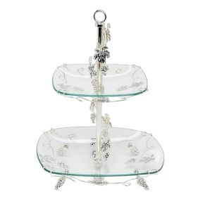 Двохповерхова фруктівниця 40 см