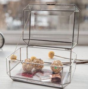 Скринька для привітань срібна